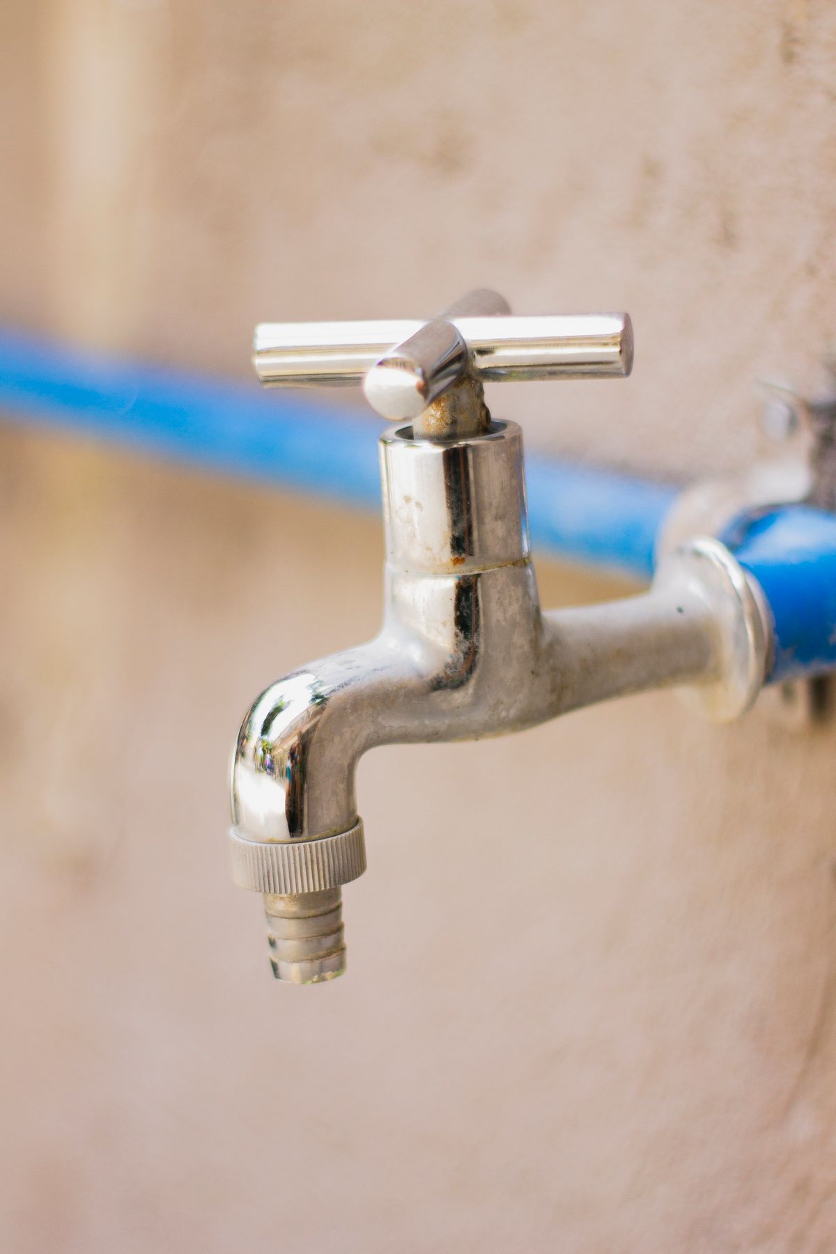 Newly installed chrome tap